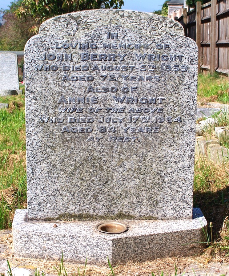 grave of jack and annie wright